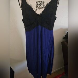 Cool Nights Purple And Black Chemise Size L